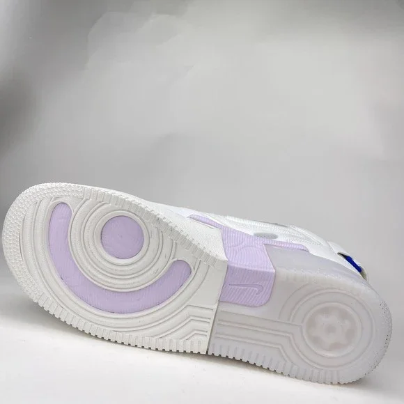 Nike Mens Air Force 1 Mid React Summit White Icy Shoes Size 10.5 DQ1872-101 - Picture 4 of 9